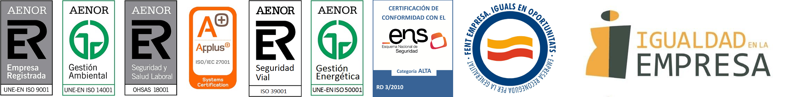 Certificaciones igualdad