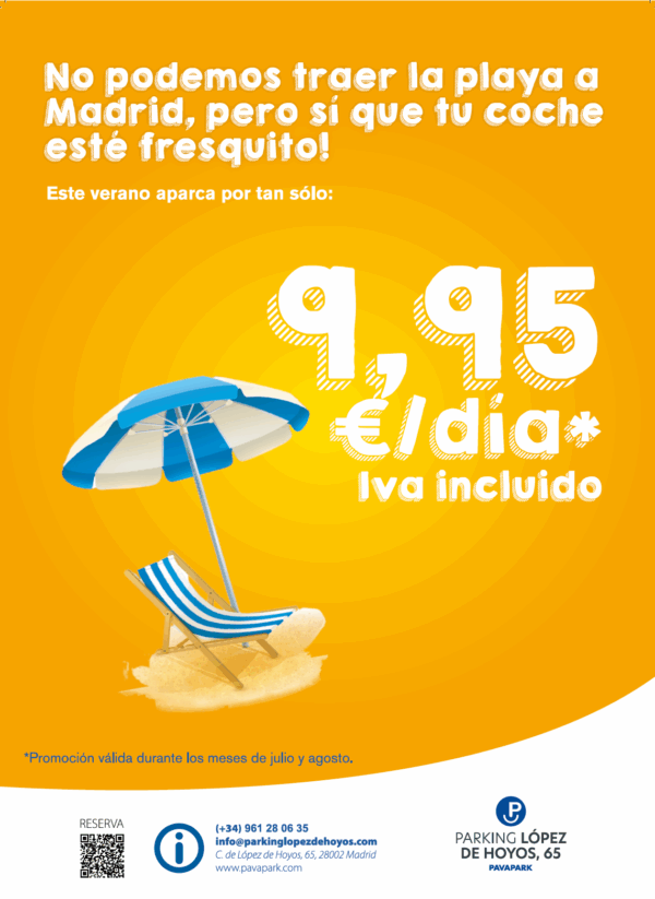 Reserva anticipada verano - Parking López de Hoyos